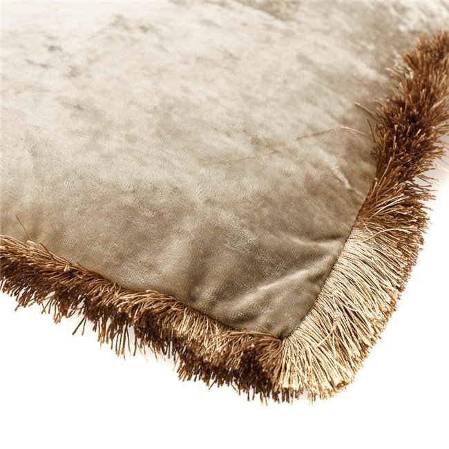 Pillow Jumis, brown, velvet, 50x50cm