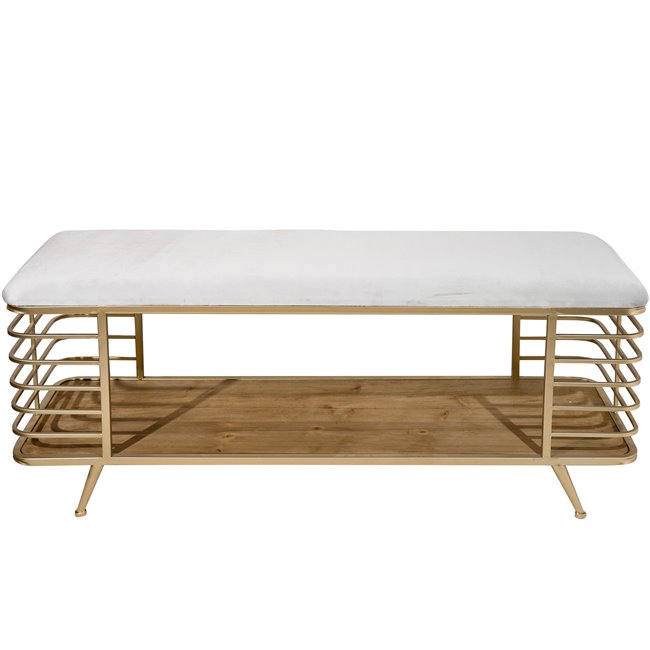 Bench Mariotto,  beige, 120x40x47cm