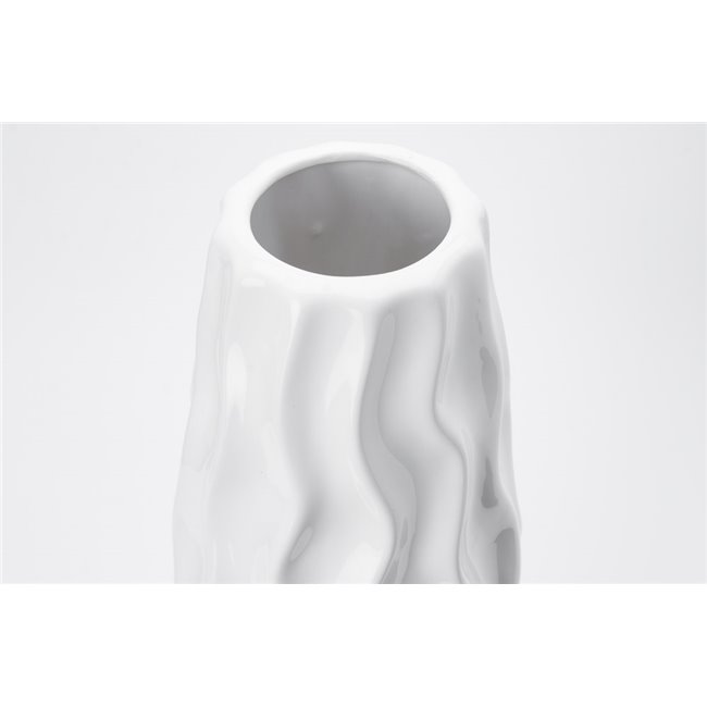 Vase Galatro, white, 39x12.5cm