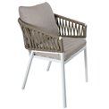 Armchair Oriengo, taupe, H75.5x62x56cm