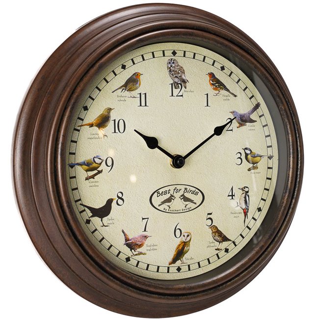 Wall clock Birdsounds, D30x4.5cm