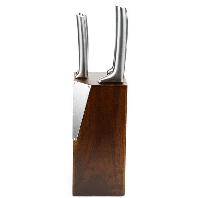 ACACIA knives stand, 5 knives, H35x10x10cm