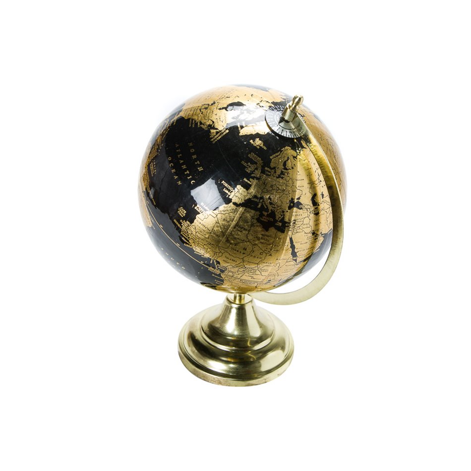 Decor Globe, black, H33cm