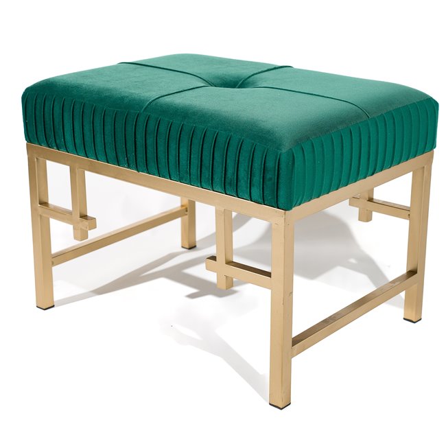 Bench  Madalena M, green, H36x48x35cm