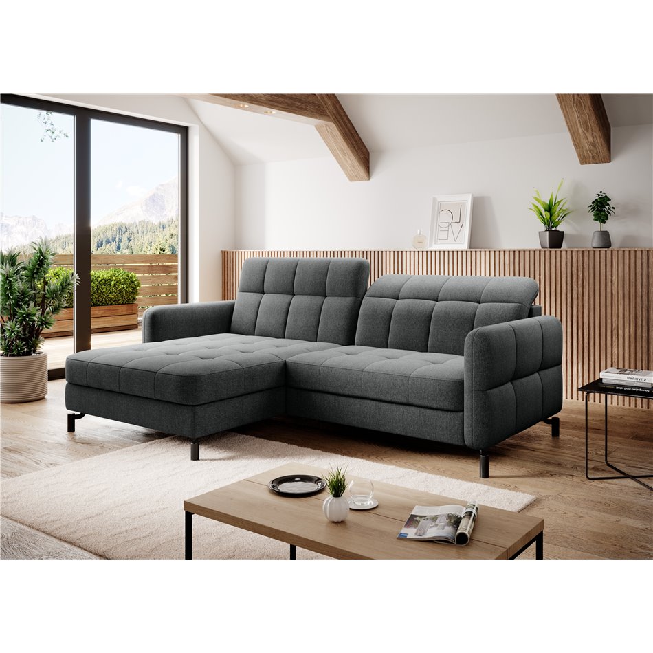 Corner sofa Elorelle L, Inari 96, gray, H105x225x160