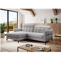 Corner sofa Elorelle L, Omega 02, gray, H105x225x160