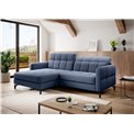 Corner sofa Elorelle L, Omega 86, blue, H105x225x160