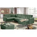 Corner sofa Elsgard U Reversible, Soft 66, brown, H93x326x202