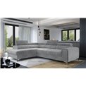 Corner sofa Elaurence L, Monolith 84, gray, H92x278x205