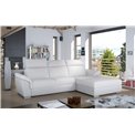 Corner sofa Eltrevisco R, Soft 17, white, H100x272x216