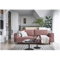 Sofa bed Edalia , Velvetmat 24, pink, H90x260x95