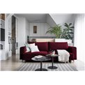 Sofa bed Edalia , Velvetmat 25, purple, H90x260x95