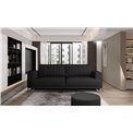 Sofa bed Ellise , Softis 11, black, H90x250x95