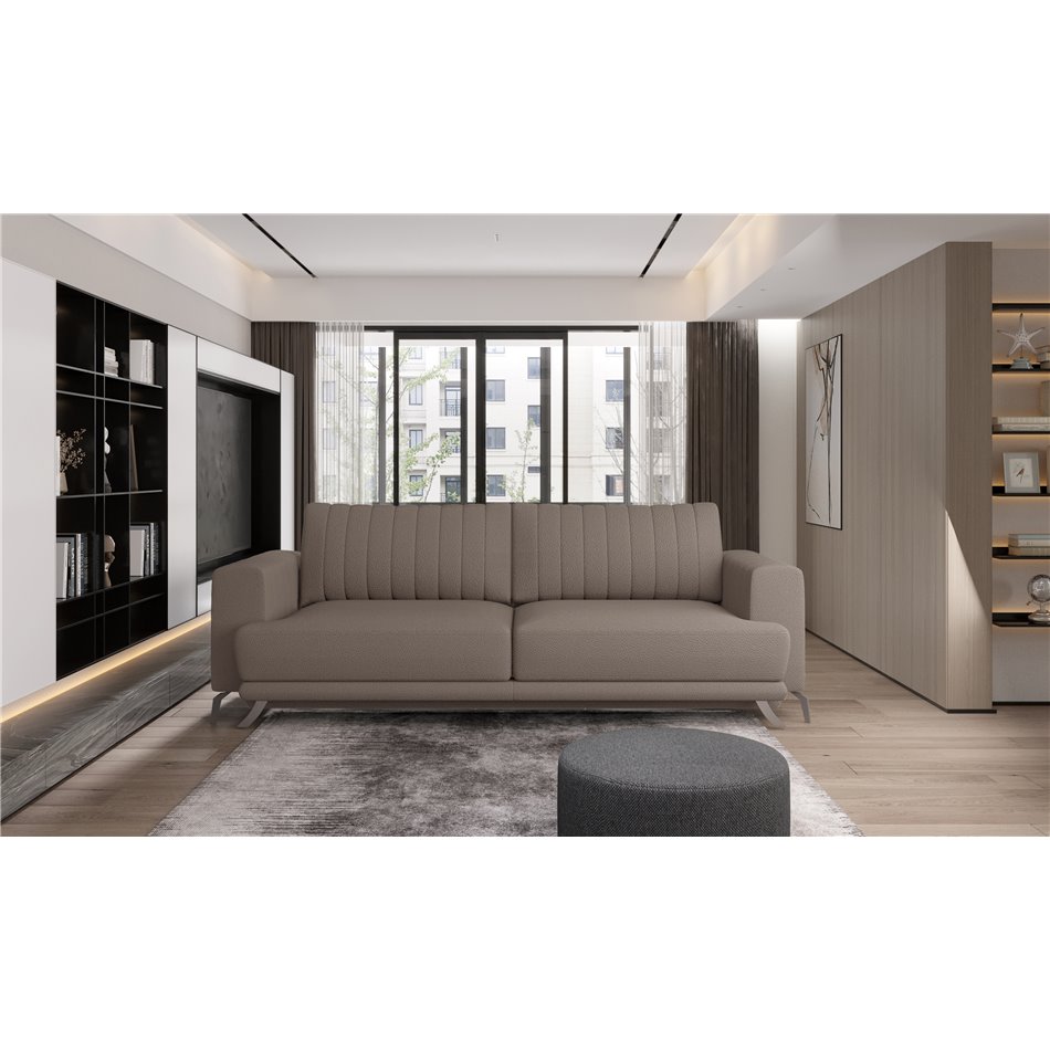 Sofa bed Ellise , Savoi 7, gray, H90x250x95