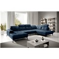 Corner sofa Elretan R, Nube 40, blue, H107x350x205