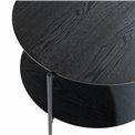 Coffee table Kemi, black, D63 H52cm