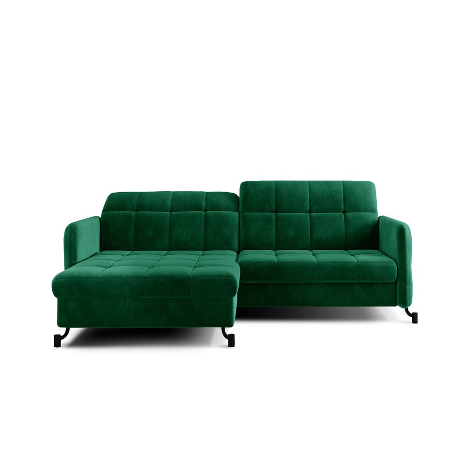 Corner sofa Elorelle L, Kronos 19, green, H105x225x160