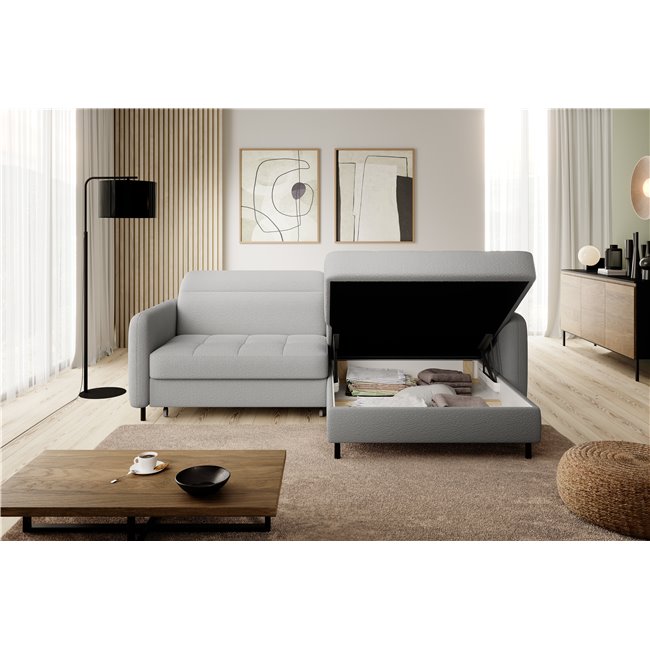 Corner sofa Elgomsi L, Royal 04, grey, H100x228x165