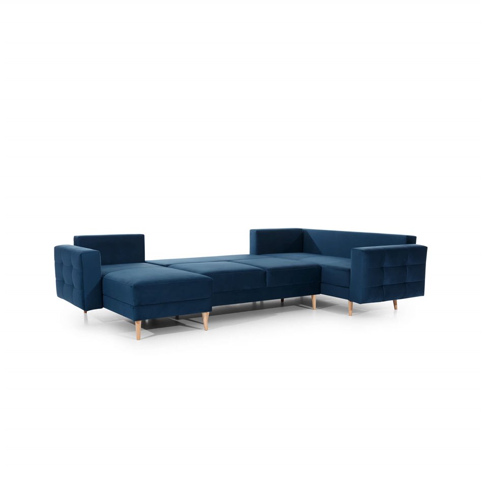 U shape sofa Elsgard U Reversible, Monolith 79, blue, H93x326x202cm