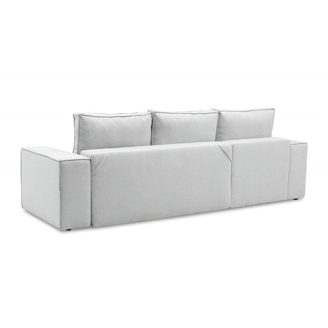 Corner sofa Elsilla L, Gojo 101, pink, H95x302x204cm