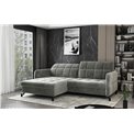 Corner sofa Elorelle L, Mat Velvet 29, brown, H105x225x160cm