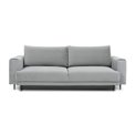 Sofa bed Edalia, Velvetmat 10, black, H90x260x95cm