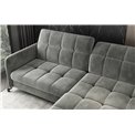 Corner sofa Elorelle L, Omega 02, gray, H105x225x160cm