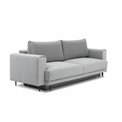 Sofa bed Edalia, Velvetmat 4, gray, H90x260x95cm