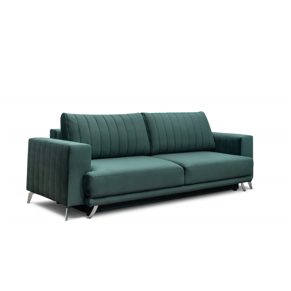 Sofa bed Ellise, Softis 29, gray, H90x250x95cm