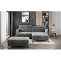 Corner sofa Elorelle L, Mat Velvet 29, brown, H105x225x160cm