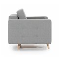 Armchair Elsgard, Monolith 29, brown, H88x105x92cm