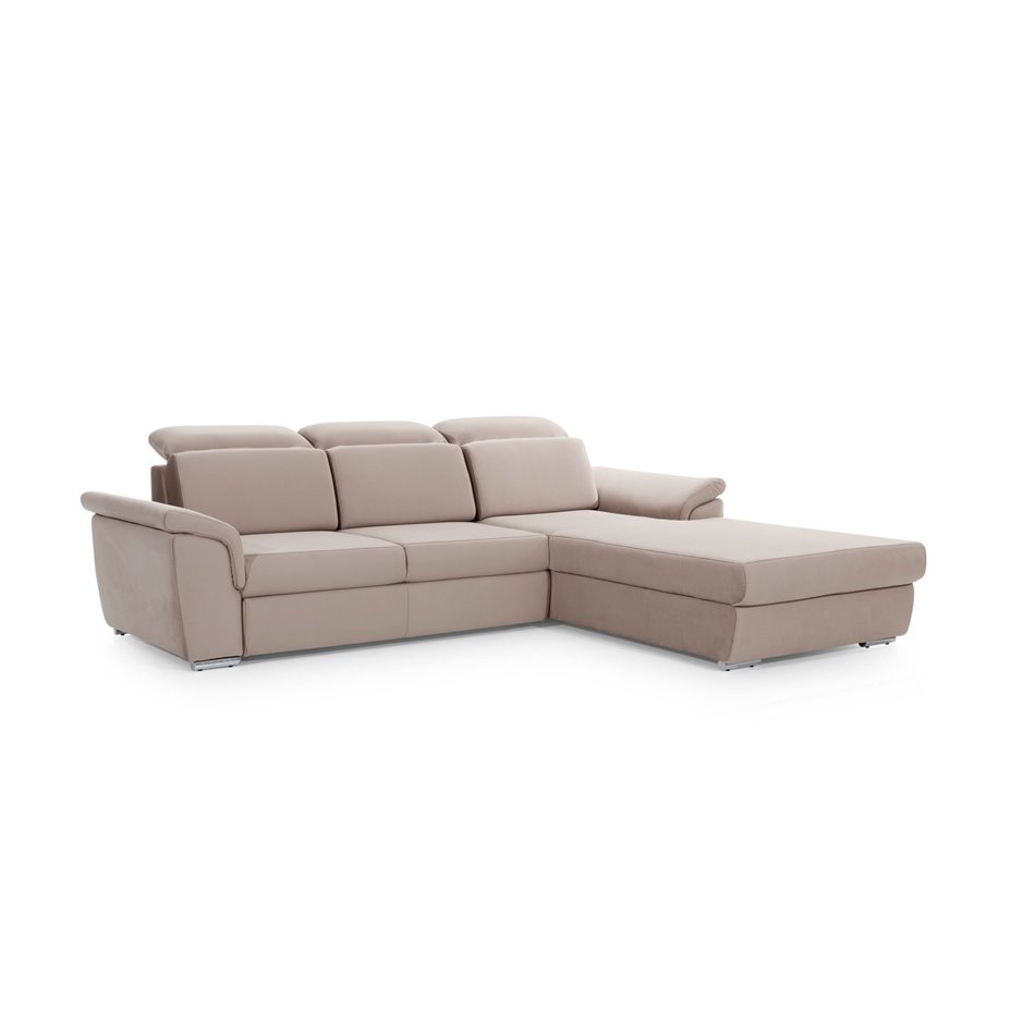 Corner sofa Eltrevisco L, Paros 06, gray, H100x272x216cm