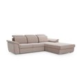 Corner sofa Eltrevisco L, Soft 17, white, H100x272x216cm