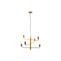 Pendant lamp  Rego, brass color, E27 6x60W (max), H43-138cm, D56cm