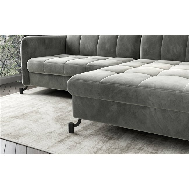 Corner sofa Elorelle L, Kronos 09, blue, H105x225x160cm