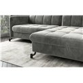 Corner sofa Elorelle L, Dora 96, gray, H105x225x160cm