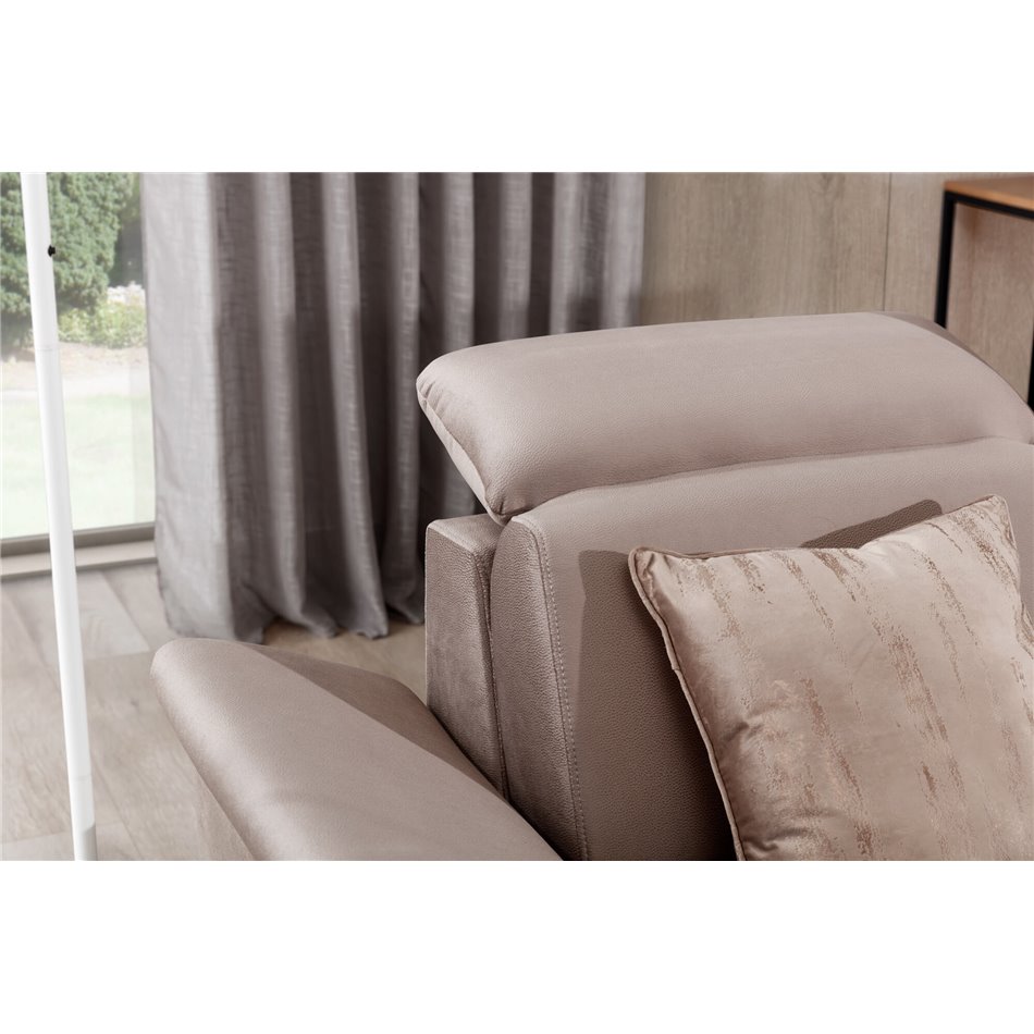 Corner sofa Eltrevisco R, Monolith 63, pink, H100x272x216cm