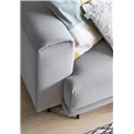 Sofa bed Edalia, Marte 130, gray, H90x260x95cm