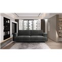 Sofa bed Ellise, Softis 29, gray, H90x250x95cm