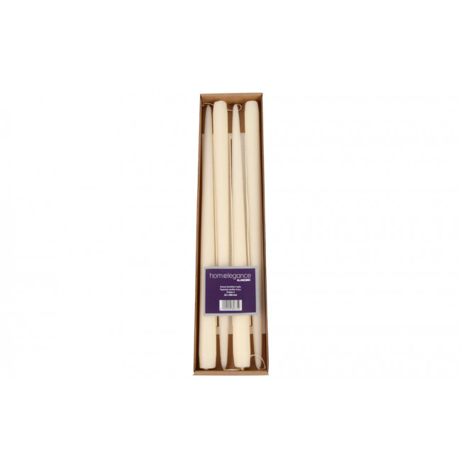 Candle set of 4, Ivory 38cm