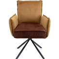 Chair Chelsea, brown, 90x65x60cm, seat height 49cm