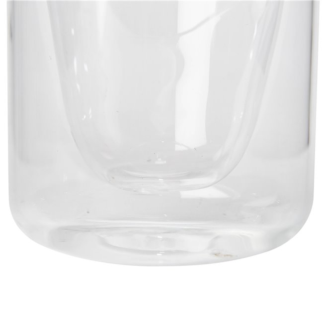 Double wall mug, glass, 200 ml D8