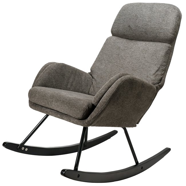 Rocking chair Amelia, grey, 107x95x66cm