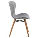 Dining chair Atilde, set of 2 pcs, light grey, H82.5x47x53cm, seat height 46cm