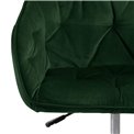 Office chair Arook, green, H88.5x59x58.5cm, seat height 46-55cm