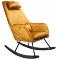 Rocking chair Amberg, mustard,105x63x53cm, sēdv. H46cm