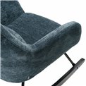 Rocking chair Amberg, dark blue 18,105x63x53cm, seat high 46cm