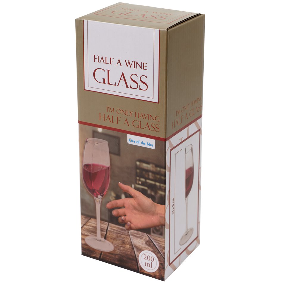 Veiniklaas Half a Wine Glass, 21x8cm, 200ml