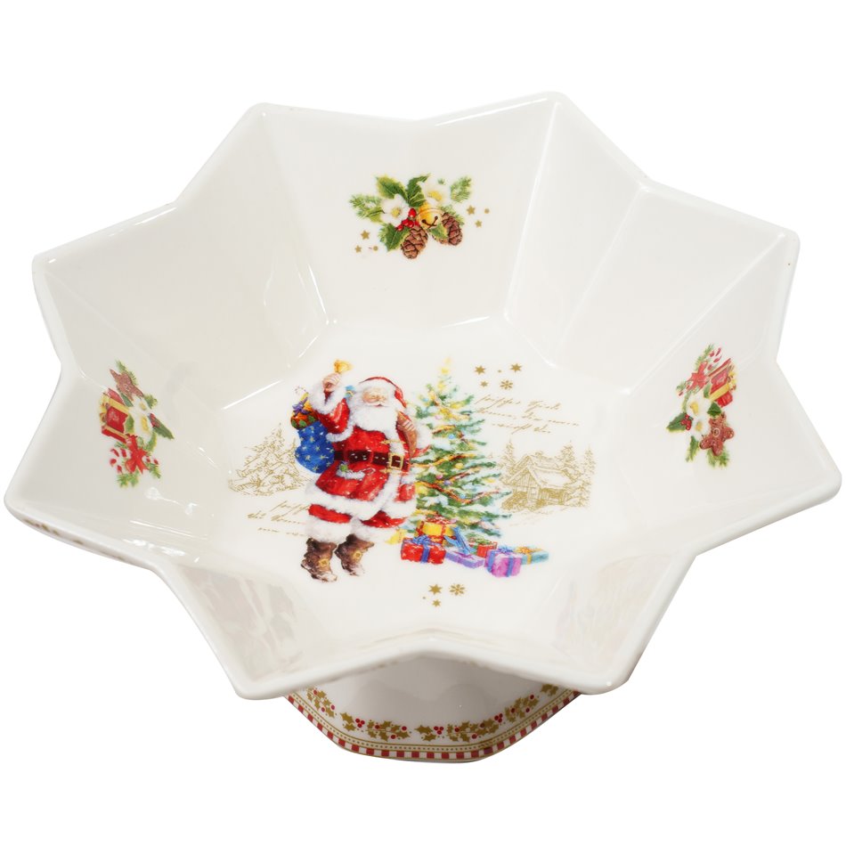 Porcelain cake stand CHRISTMAS MEMORIES