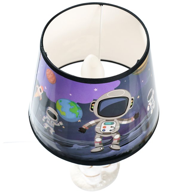 Table light Astronaut, white/golden/blue,30x20x20cm E14 1x40